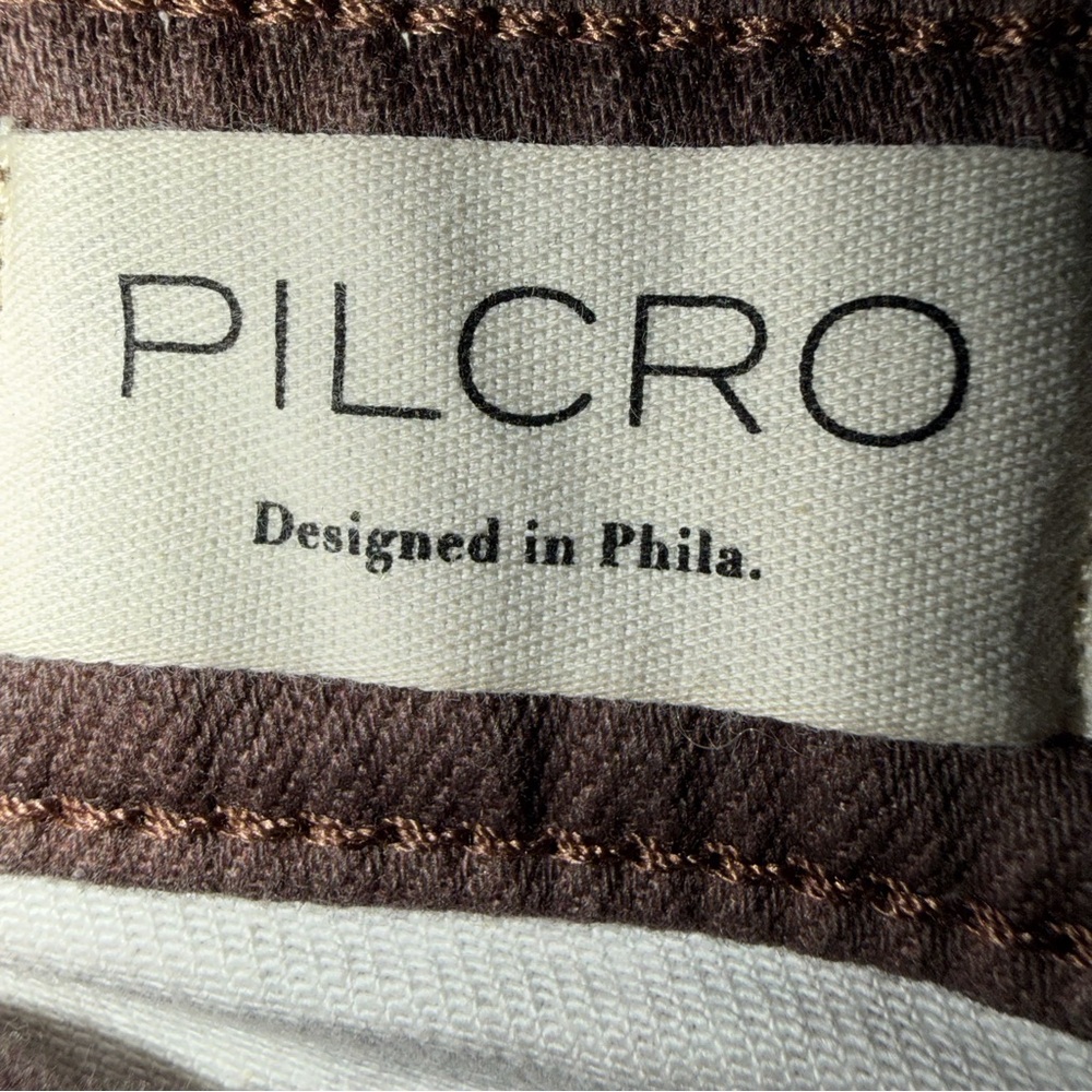 Pilcro Brown Floral Cropped Jeans - Picture 8 of 10